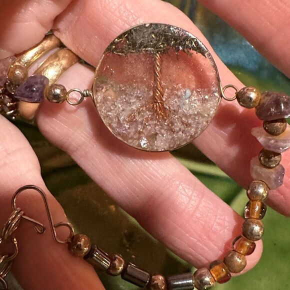 Handcrafted Tree is Life Boho Bracelet 7” - Picture 2 of 4